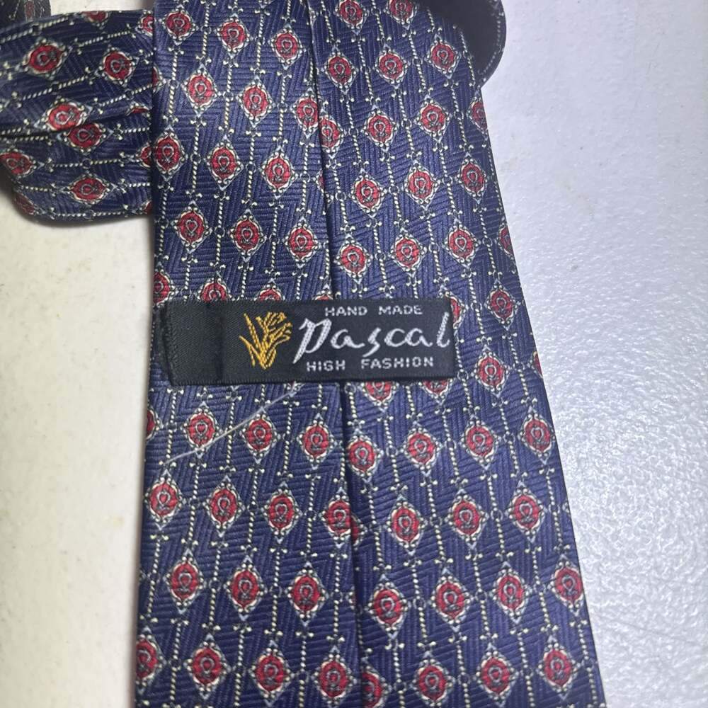 Pascal High Fashion Geometric Pattern Necktie - B… - image 2